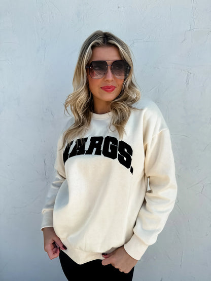 PREORDER: Margs Sherpa Letter Sweatshirt