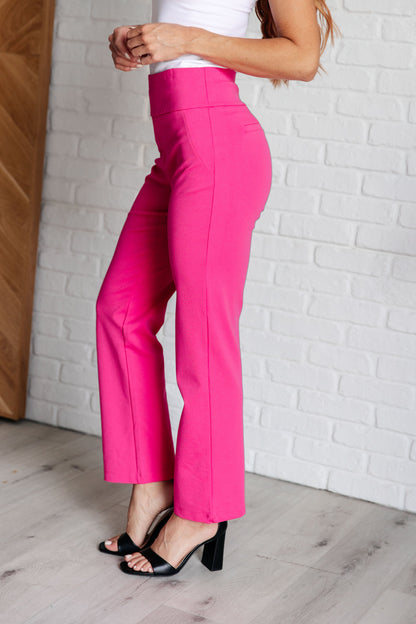 Magic Straight Pants in Hot Pink