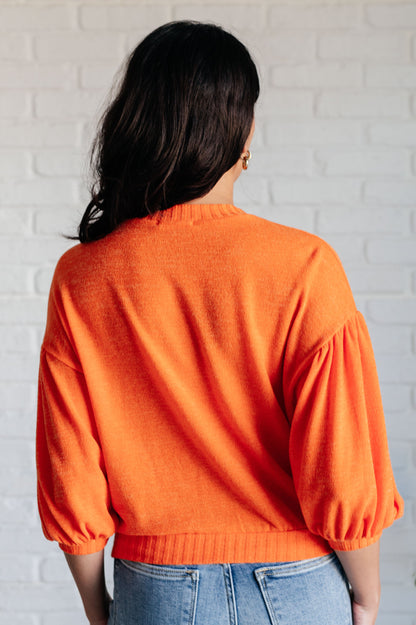 Subway Station Sweater in Orange